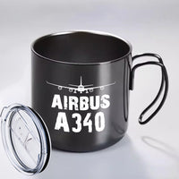 Thumbnail for Airbus A340 & Plane Designed Stainless Steel Portable Mugs