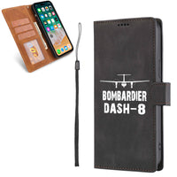 Thumbnail for Bombardier Dash-8 & Plane Designed Leather Samsung S & Note Cases