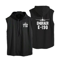 Thumbnail for Embraer E-190 & Plane Designed Hooded Tank Tops