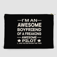 Thumbnail for I am an Awesome Boyfriend Designed Zipper Pouch