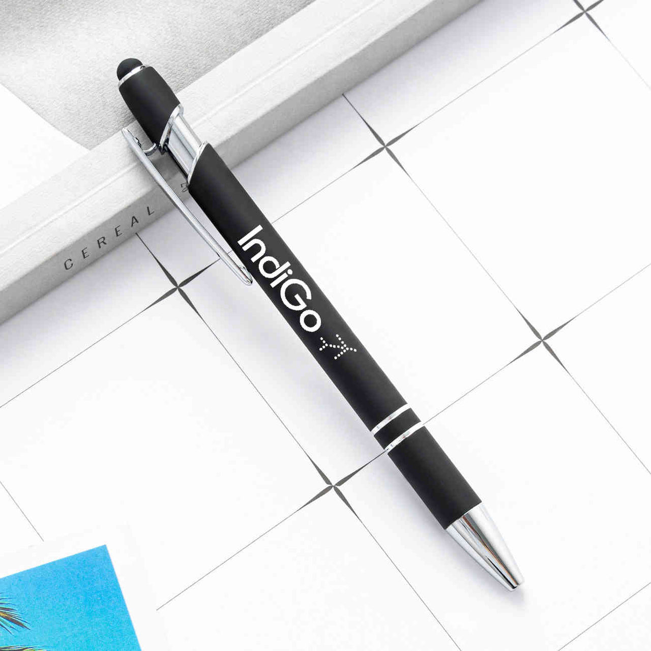 Indigo Airlines Designed Ballpens Capacitive Screen Touch Pens