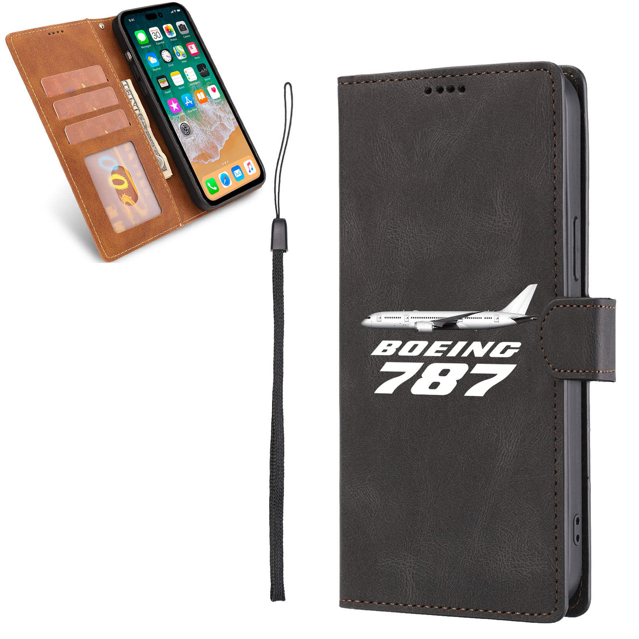 The Boeing 787 Designed Leather iPhone Cases