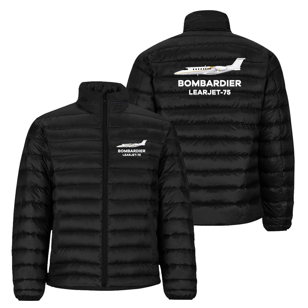 The Bombardier Learjet 75 Designed Padded Jackets
