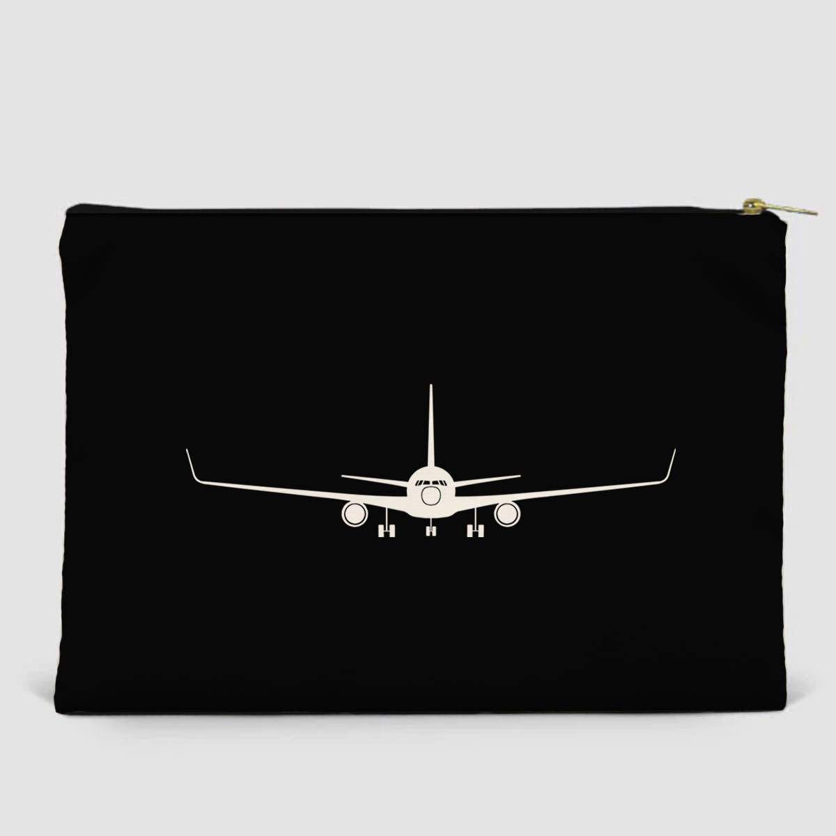 Boeing 767 Silhouette Designed Zipper Pouch