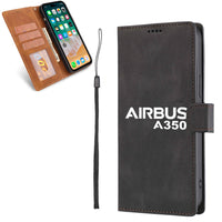 Thumbnail for Airbus A350 & Text Designed Leather Samsung S & Note Cases