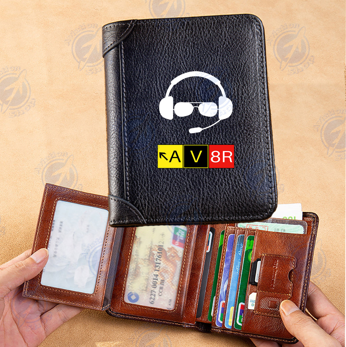 AV8R 2 Designed Leather Wallets