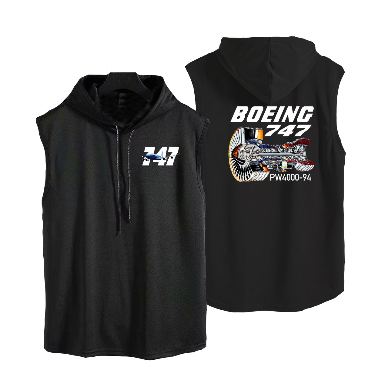 Boeing 747 & PW4000-94 Engine Designed Hooded Tank Tops