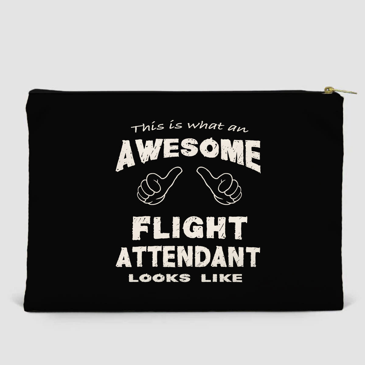 Flight Attendant Designed Zipper Pouch