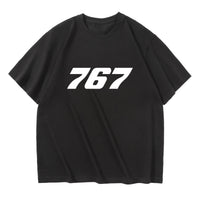 Thumbnail for 767 Flat Text Designed Relax Fit T-Shirts
