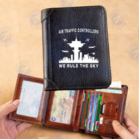 Thumbnail for Air Traffic Controllers - We Rule The Sky Designed Leather Wallets