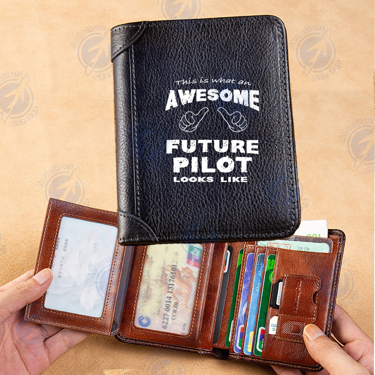 Future Pilot Designed Leather Wallets