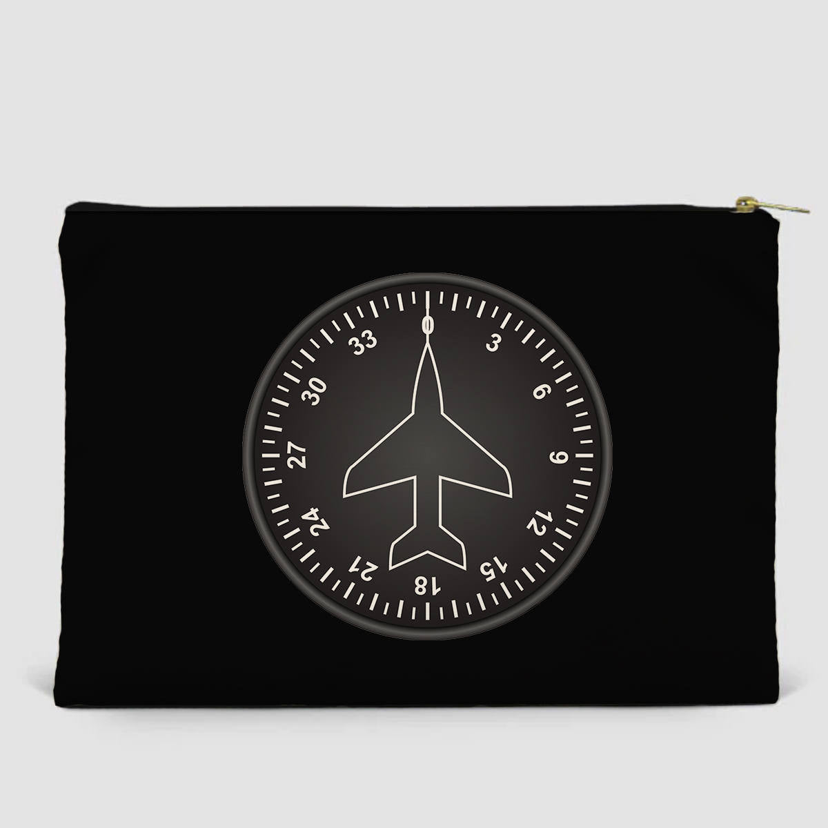 Airplane Instruments (Heading 2) Designed Zipper Pouch