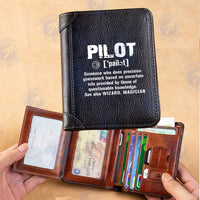 Thumbnail for Pilot [Noun] Designed Leather Wallets