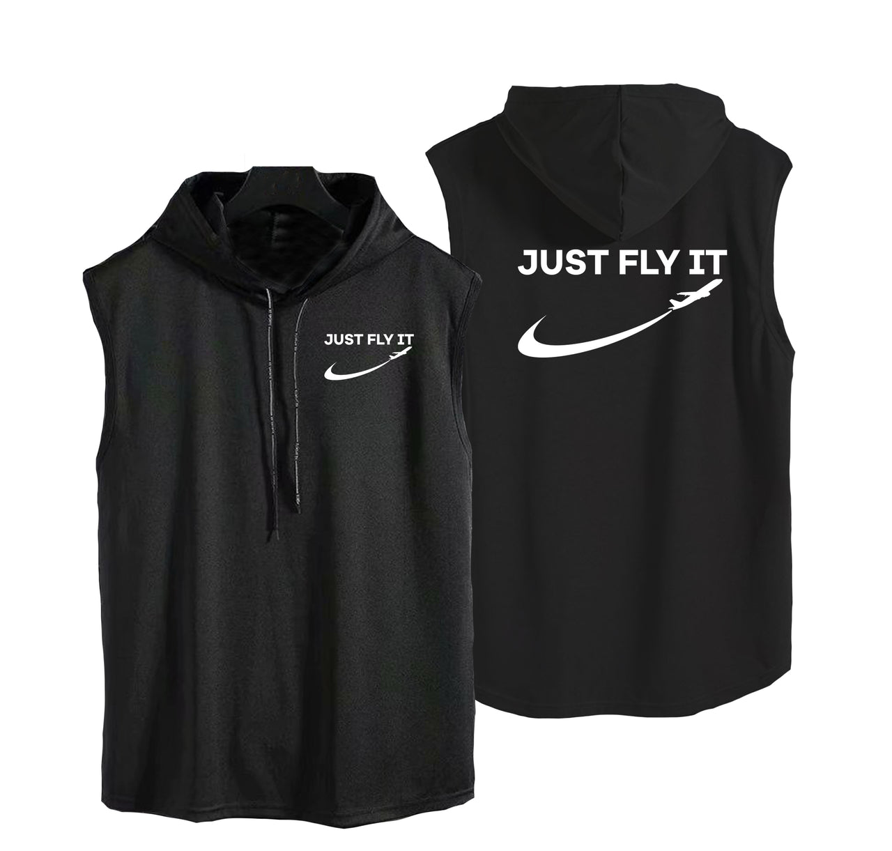 Just Fly It 2 Designed Hooded Tank Tops