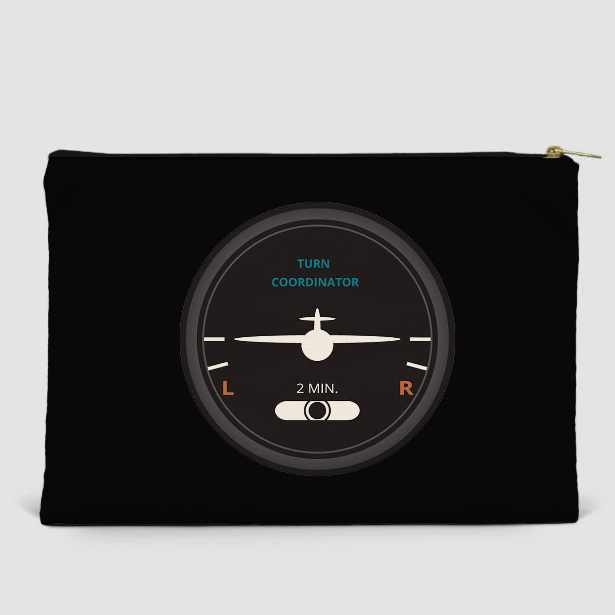 Airplane Instruments (Turn Coordinator 2) Designed Zipper Pouch