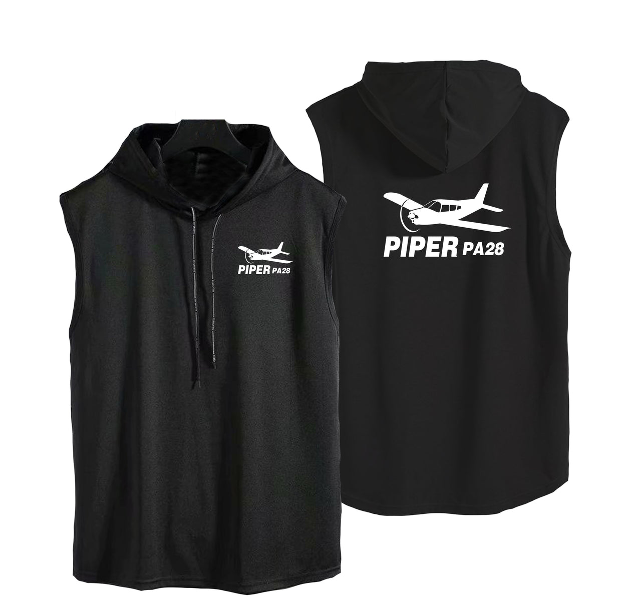The Piper PA28 Designed Hooded Tank Tops