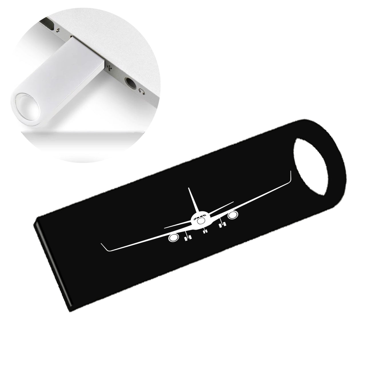 Boeing 767 Silhouette Designed Waterproof USB Devices