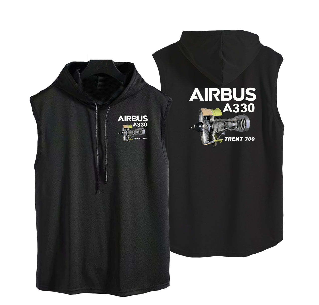 Airbus A330 & Trent 700 Engine Designed Hooded Tank Tops