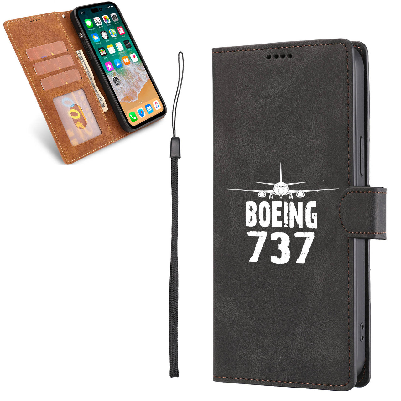 Boeing 737 & Plane Leather Samsung A Cases