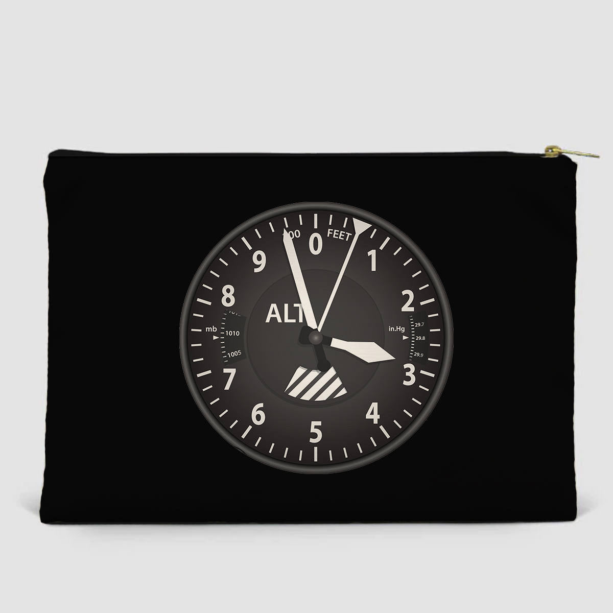 Airplane Instruments (Altitude) Designed Zipper Pouch
