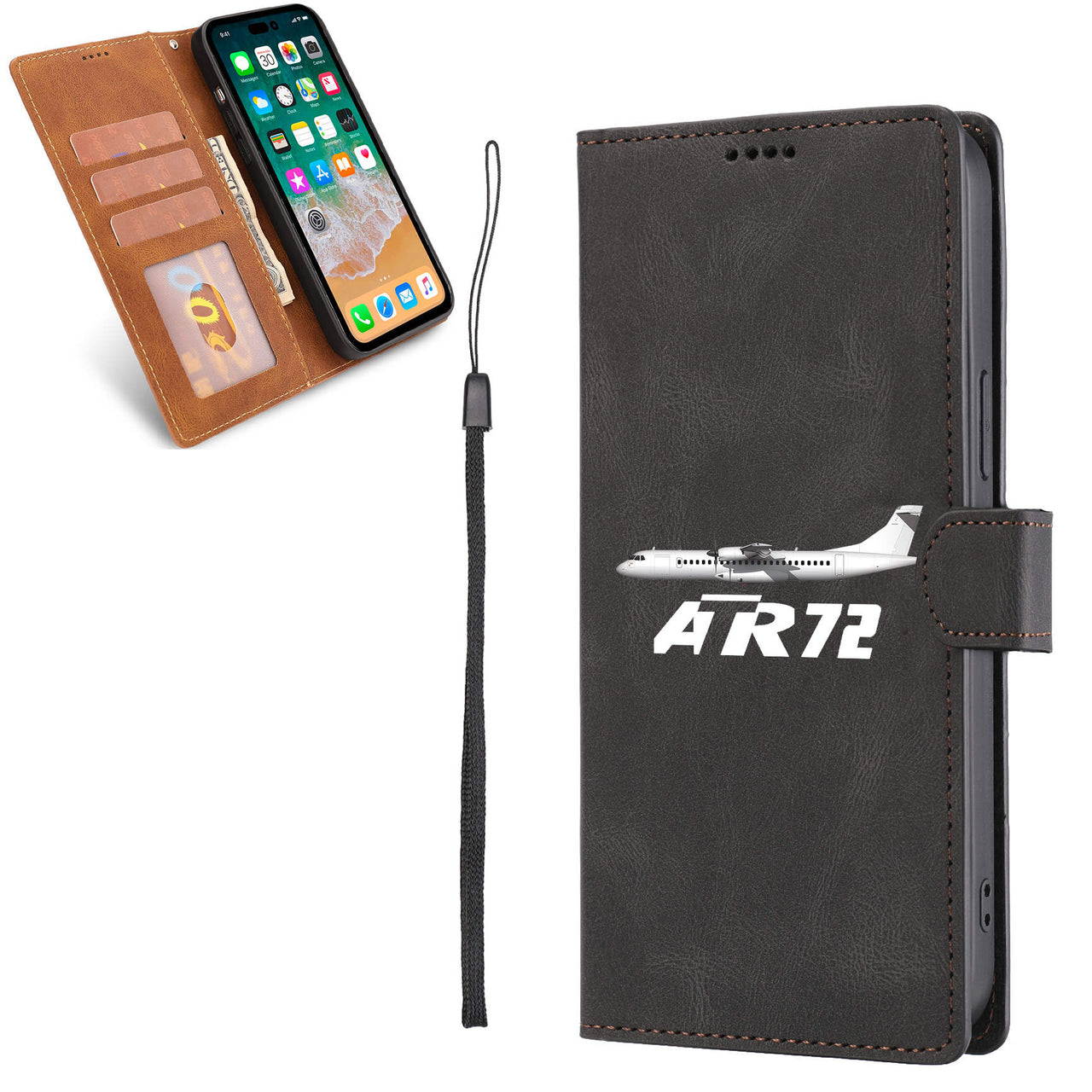 The ATR72 Designed Leather iPhone Cases