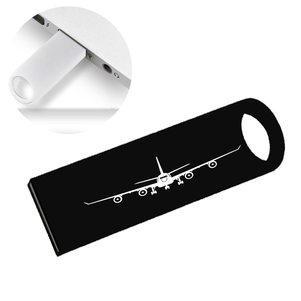 Airbus A340 Silhouette Designed Waterproof USB Devices
