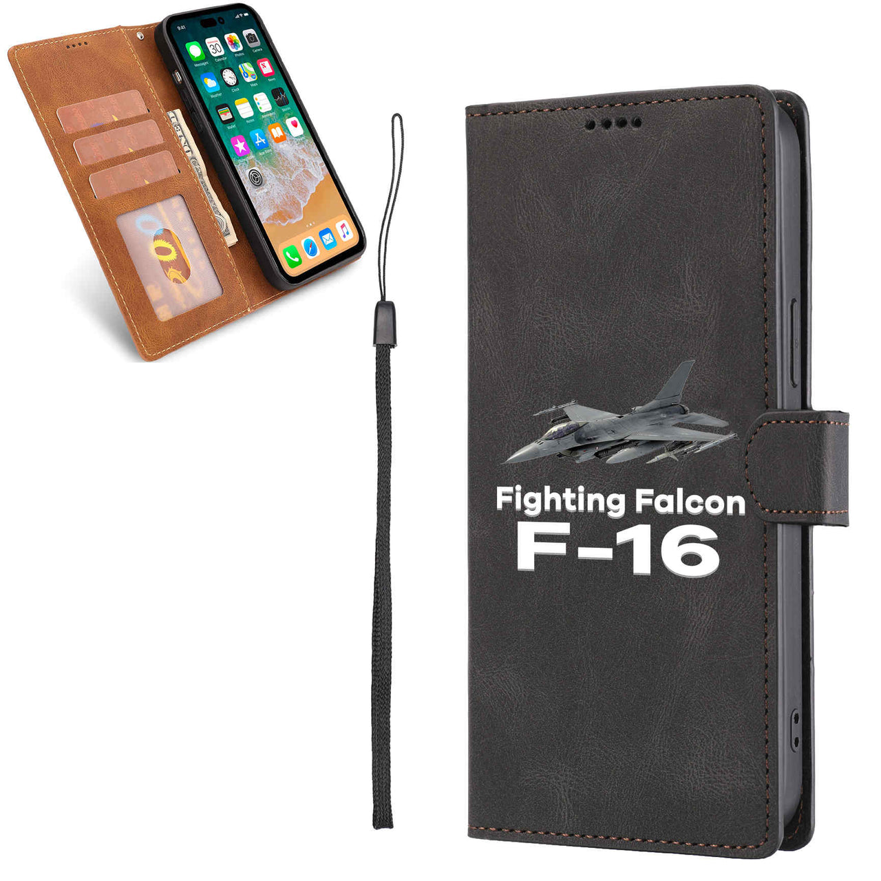 The Fighting Falcon F16 Leather Samsung A Cases