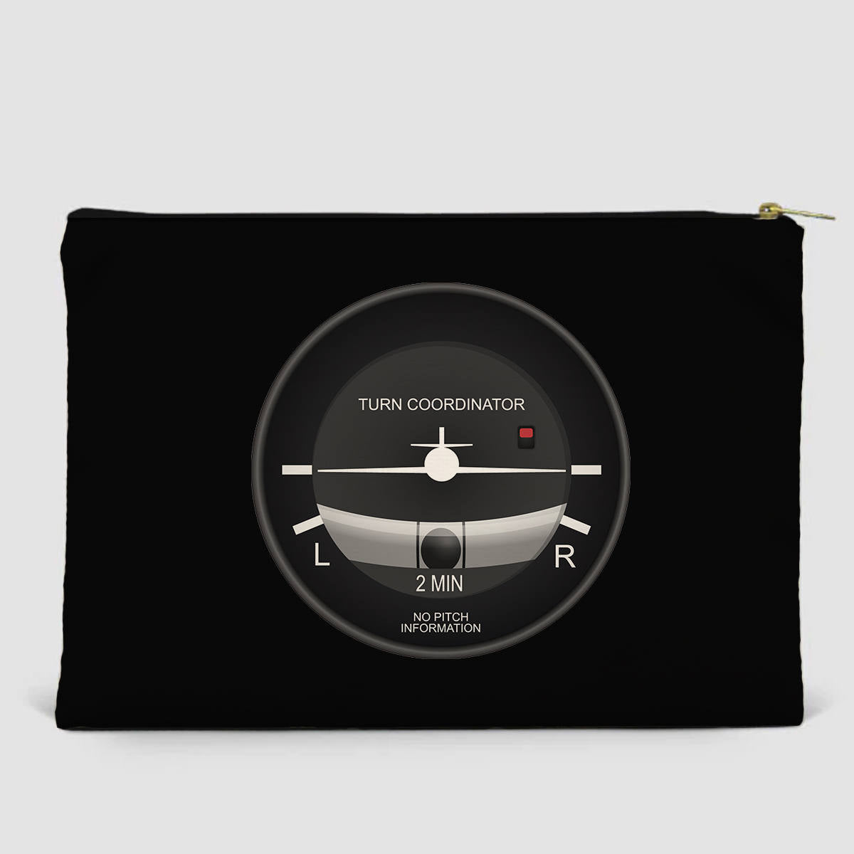 Airplane Instruments (Turn Coordinator) Designed Zipper Pouch
