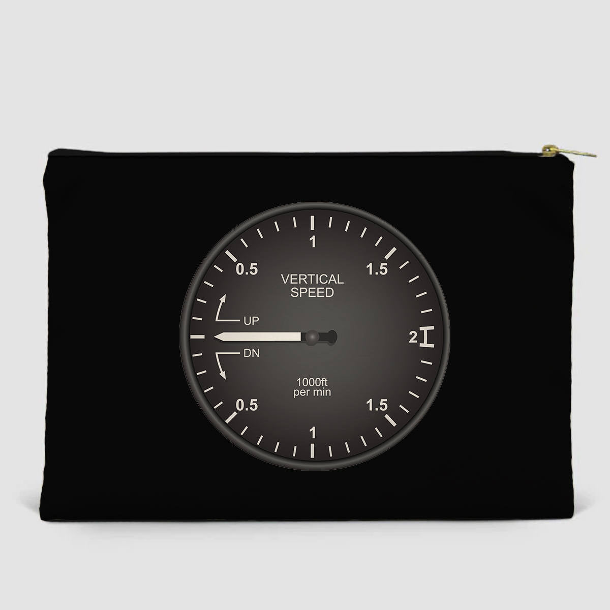 Airplane Instruments (Vertical Speed 2) Designed Zipper Pouch
