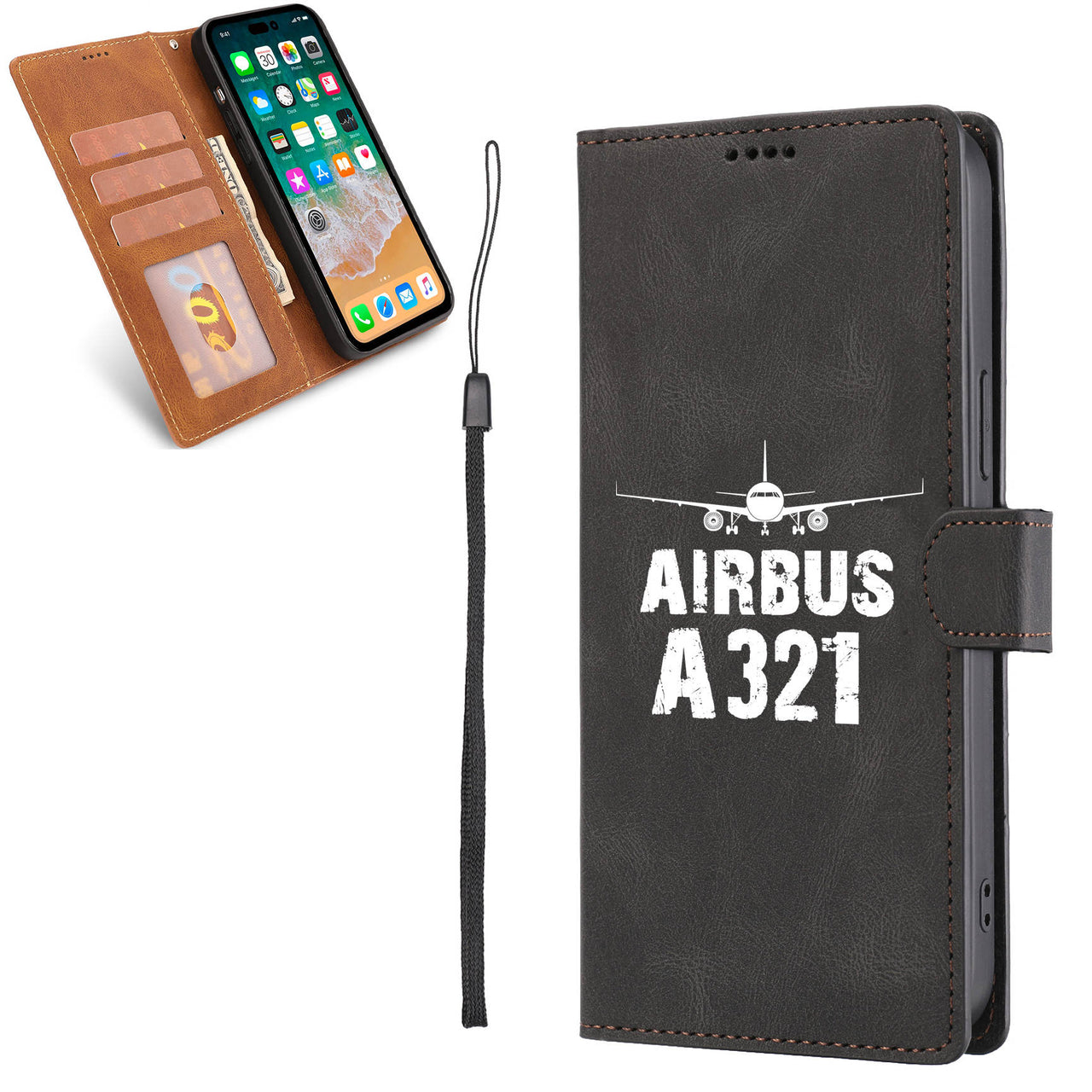Airbus A321 & Plane Leather Samsung A Cases