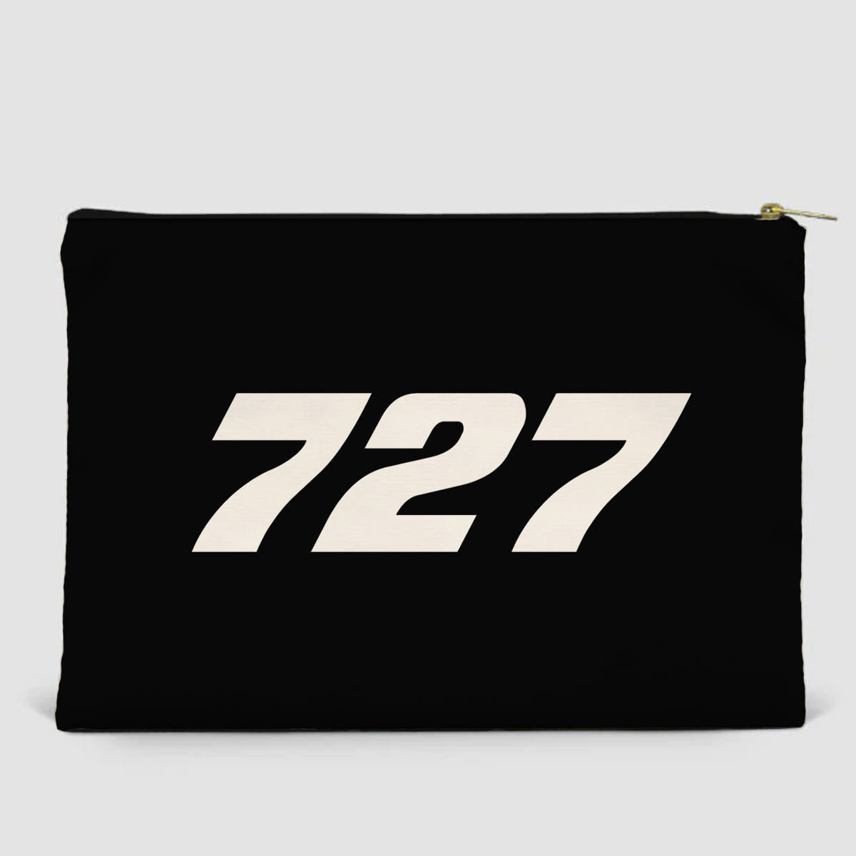 727 Flat Text Designed Zipper Pouch