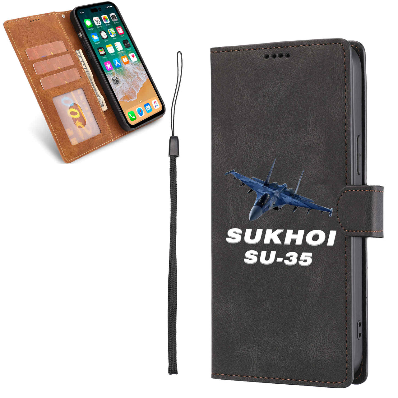 The Sukhoi SU-35 Designed Leather Samsung S & Note Cases