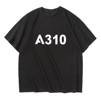 Thumbnail for A310 Flat Text Designed Relax Fit T-Shirts