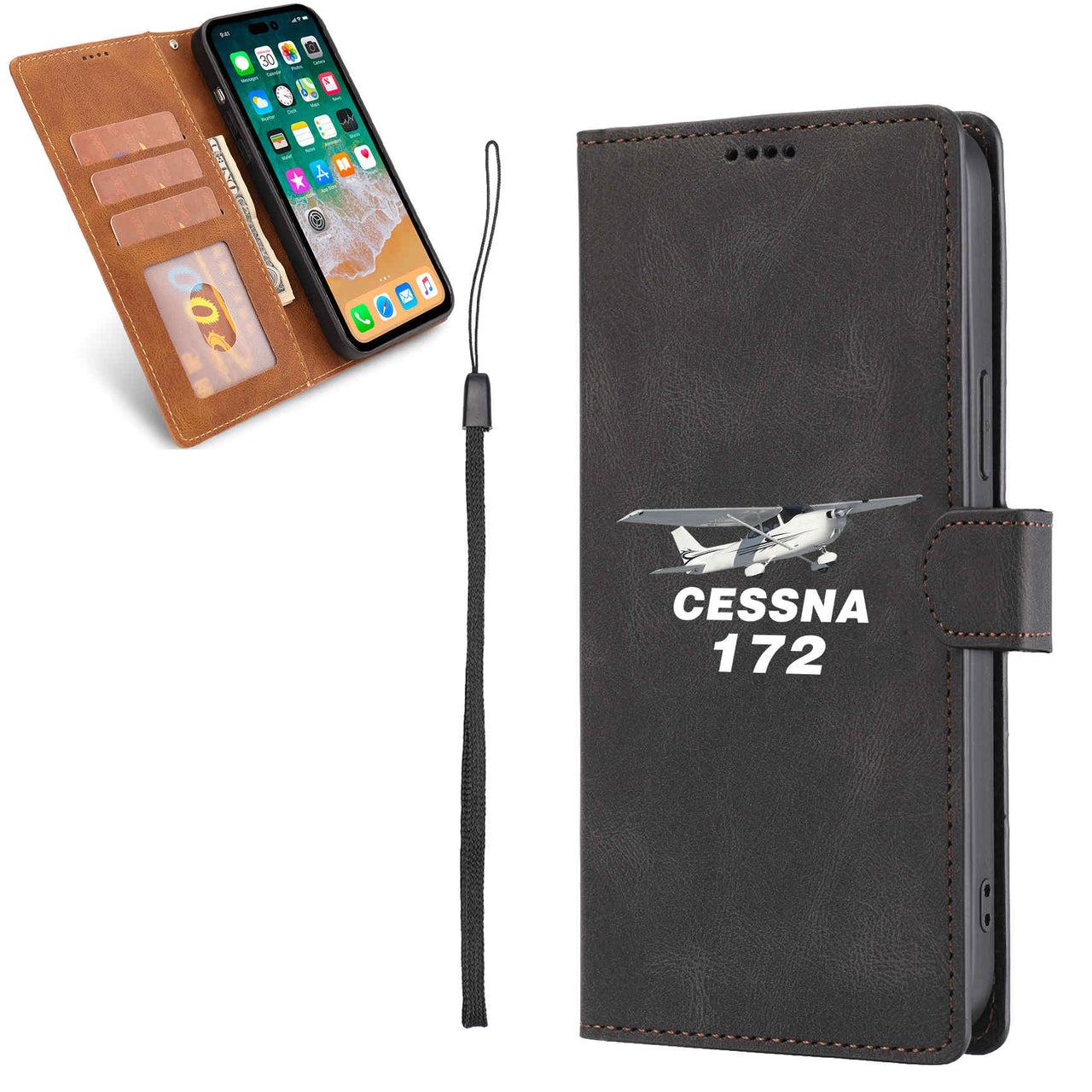 The Cessna 172 Designed Leather Samsung S & Note Cases