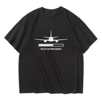 Thumbnail for Pilot In Progress Designed Relax Fit T-Shirts