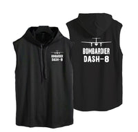 Thumbnail for Bombardier Dash-8 & Plane Designed Hooded Tank Tops