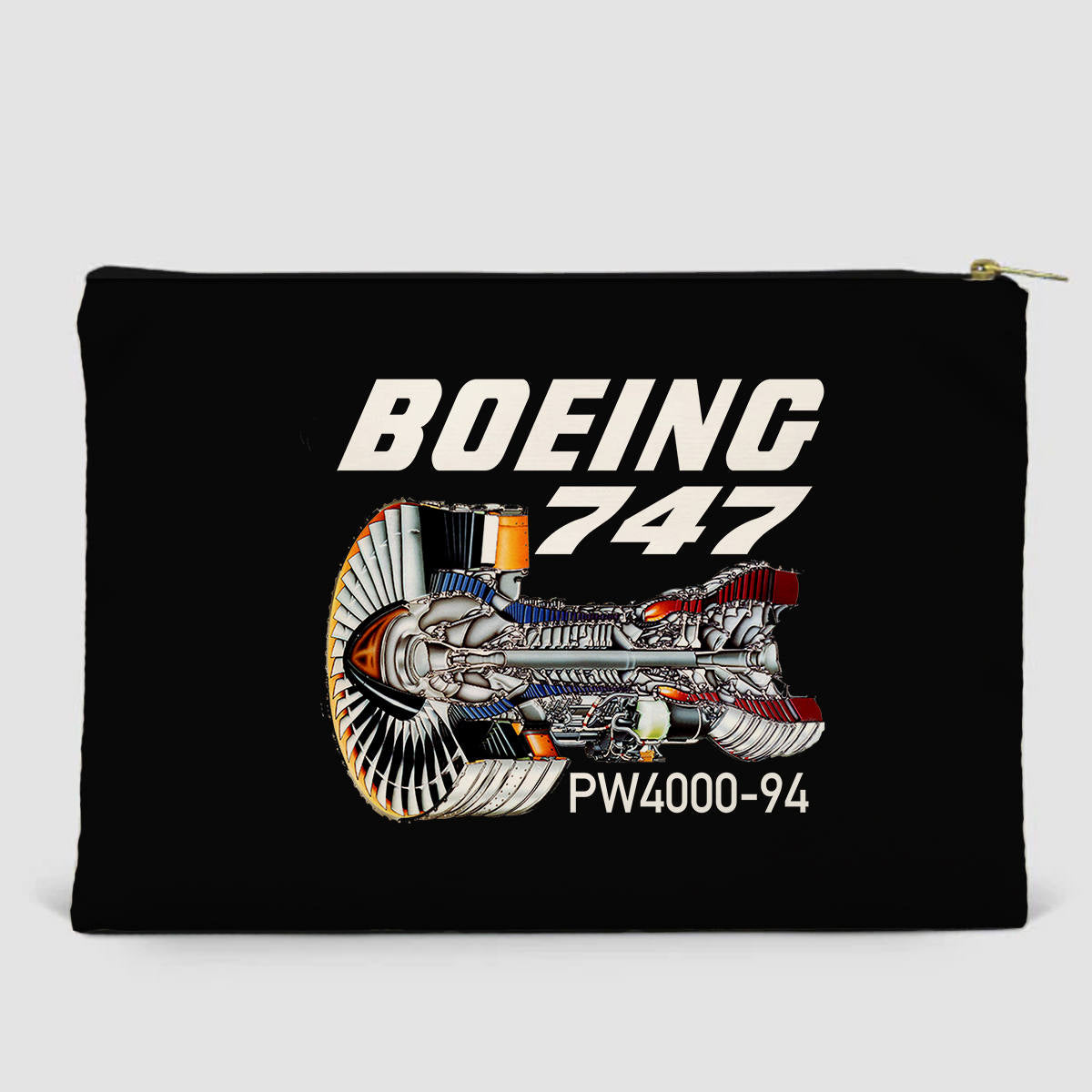 Boeing 747 & PW4000-94 Engine Designed Zipper Pouch