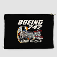 Thumbnail for Boeing 747 & PW4000-94 Engine Designed Zipper Pouch
