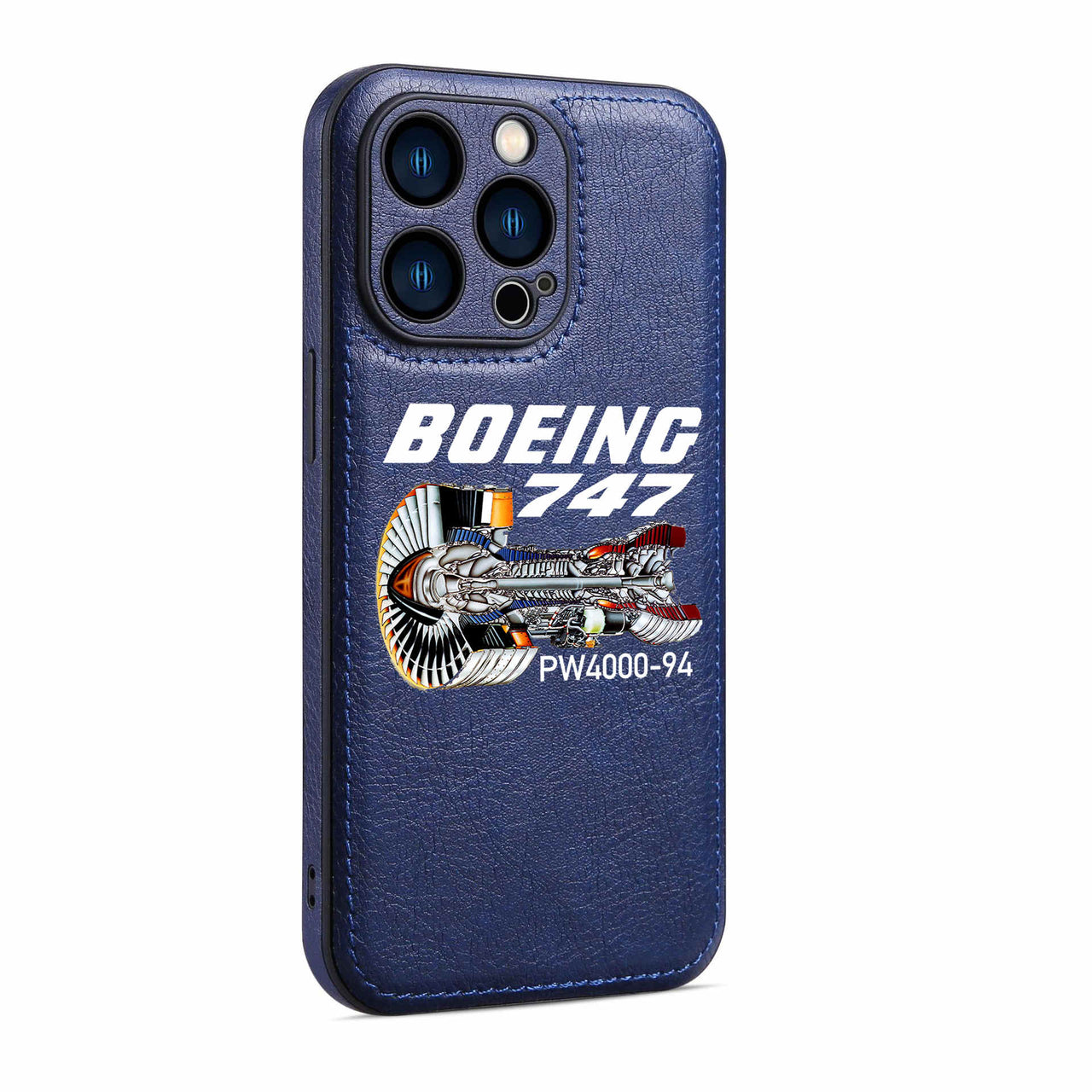 Boeing 747 & PW4000-94 Engine Designed Leather iPhone Cases