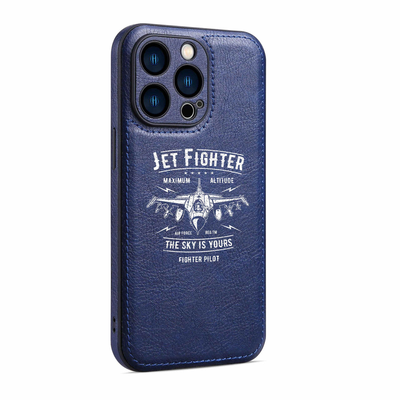 Jet Fighter - The Sky is Yours Designed Leather iPhone Cases