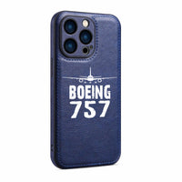 Thumbnail for Boeing 757 & Plane Designed Leather iPhone Cases