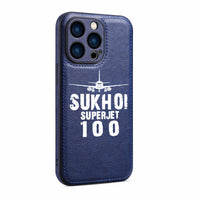 Thumbnail for Sukhoi Superjet 100 & Plane Designed Leather iPhone Cases