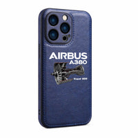 Thumbnail for Airbus A380 & Trent 900 Engine Designed Leather iPhone Cases