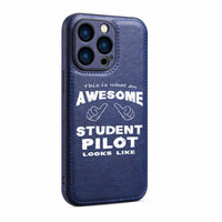 Thumbnail for Student Pilot Designed Leather iPhone Cases