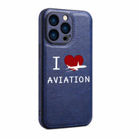 Thumbnail for I Love Aviation Designed Leather iPhone Cases