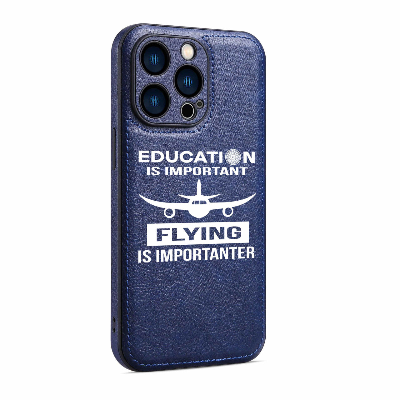Flying is Importanter Designed Leather iPhone Cases