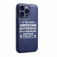Thumbnail for I am an Awesome Boyfriend Designed Leather iPhone Cases