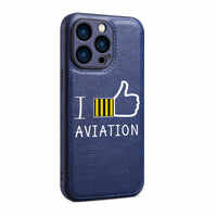 Thumbnail for I Like Aviation Designed Leather iPhone Cases