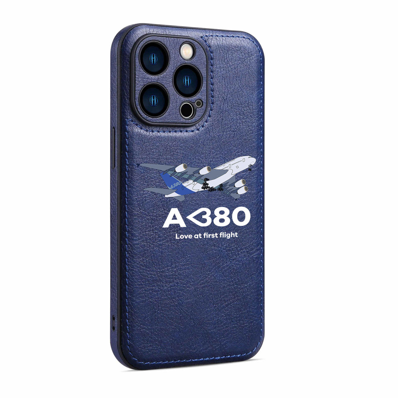 Airbus A380 Love at first flight Designed Leather iPhone Cases