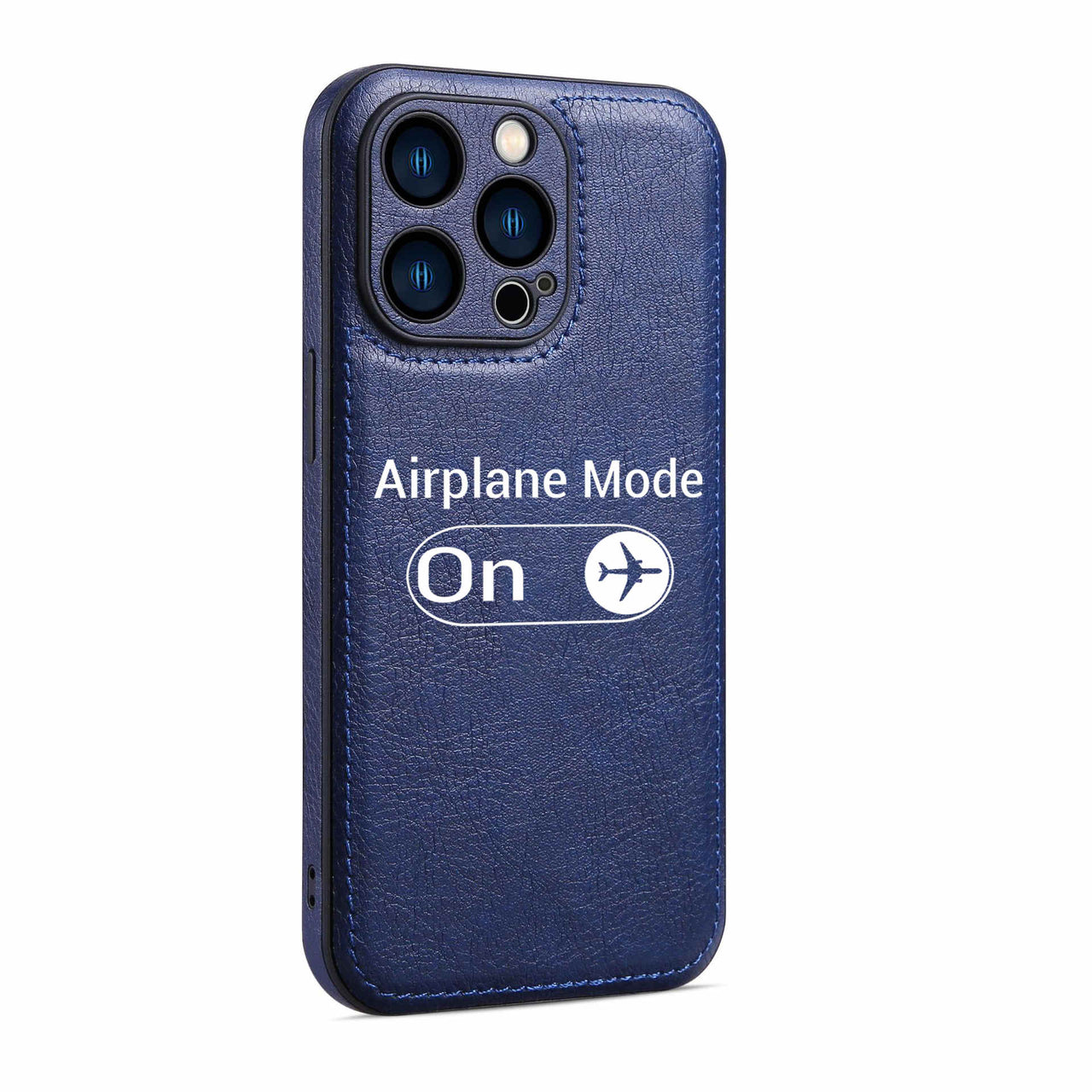 Airplane Mode On Designed Leather iPhone Cases